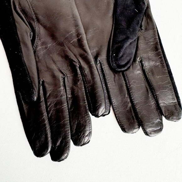 Vintage Eaton's Made in Italy Suede Gloves 8/S - Picture 3 of 5